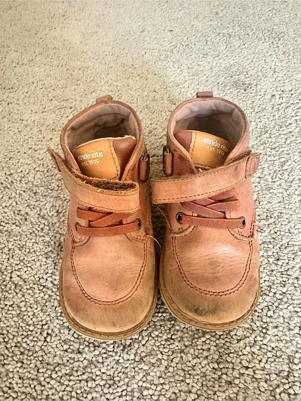 Stride Rite Kids Pink Ankle Boots Size 7.5